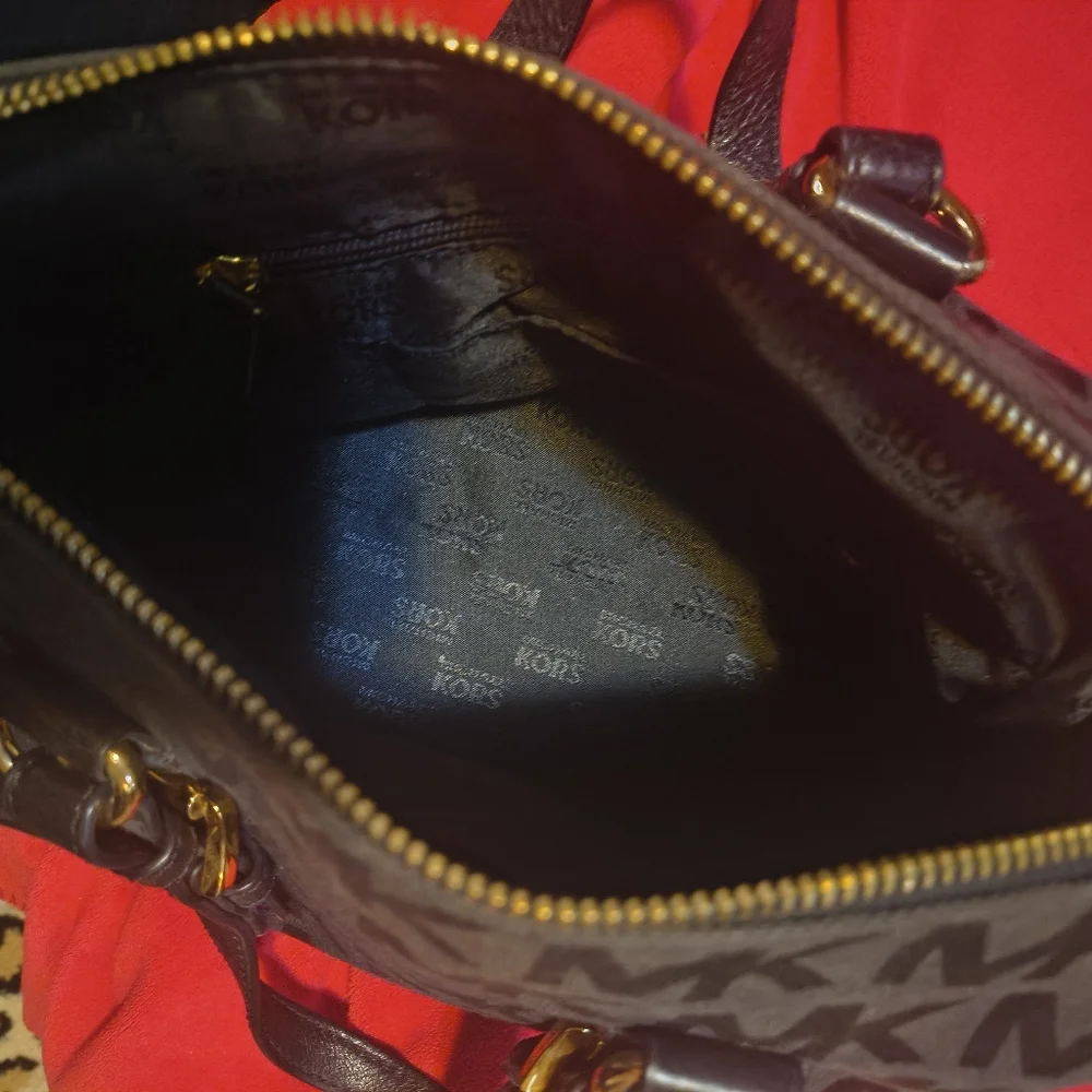 Michael Kors Blk Logo Jacquard  Handbag